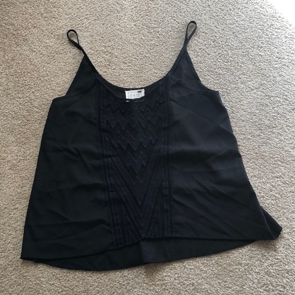 La Hearts Tops - Cute Black Lace Tank